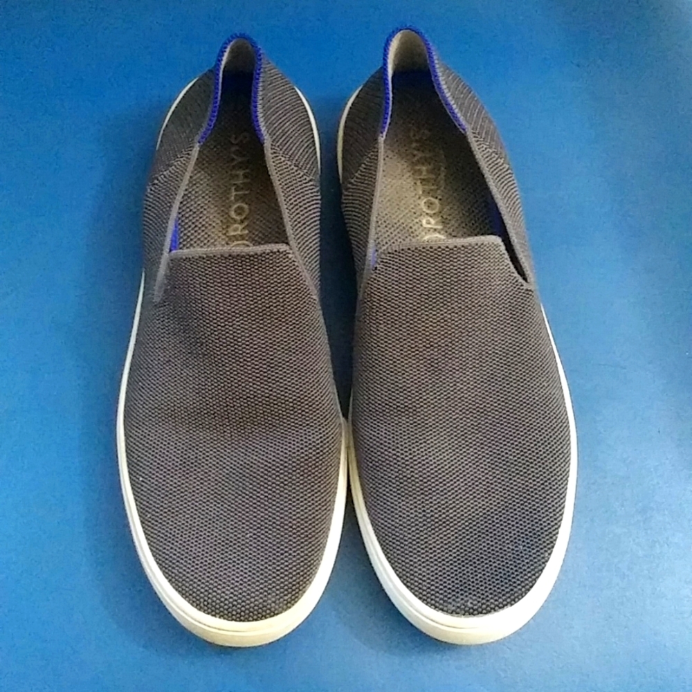 Rothy's Gray Sneakers, Round Toe, Slip on Flats
